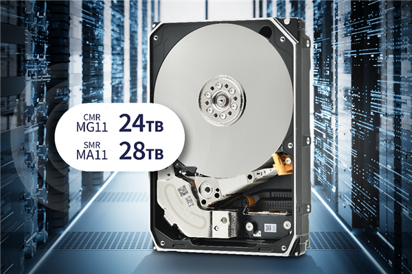 Toshiba unveils 28TB SMR HDD with 2.8TB single disk capacity